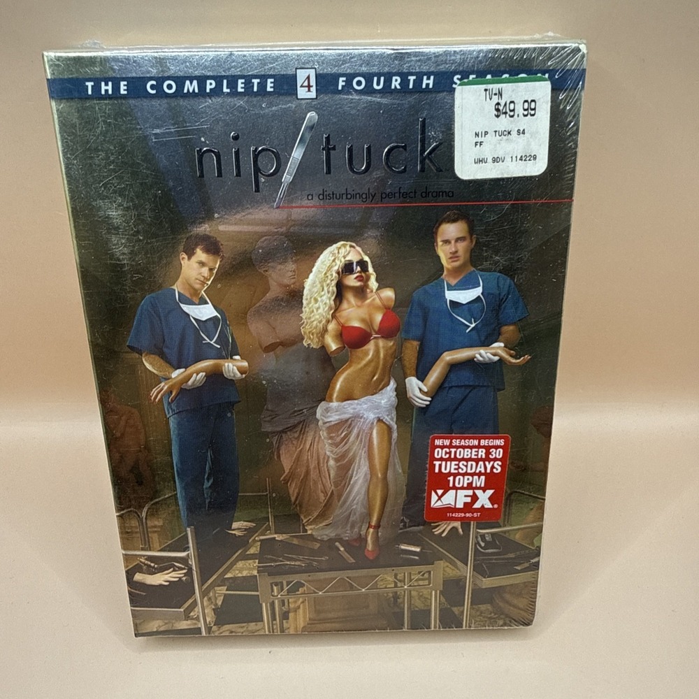 Nip/Tuck -‎ The Complete Fourth Season (DVD, 2007, 5-Disc Set) New/Sealed